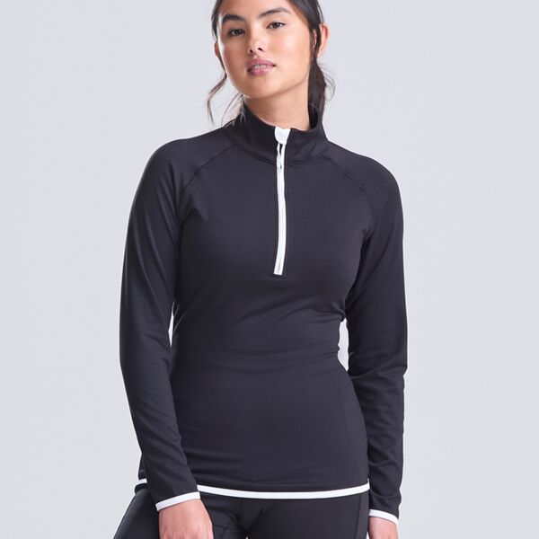AWDis Ladies Cool Half Zip Sweat Top Thumbnail
